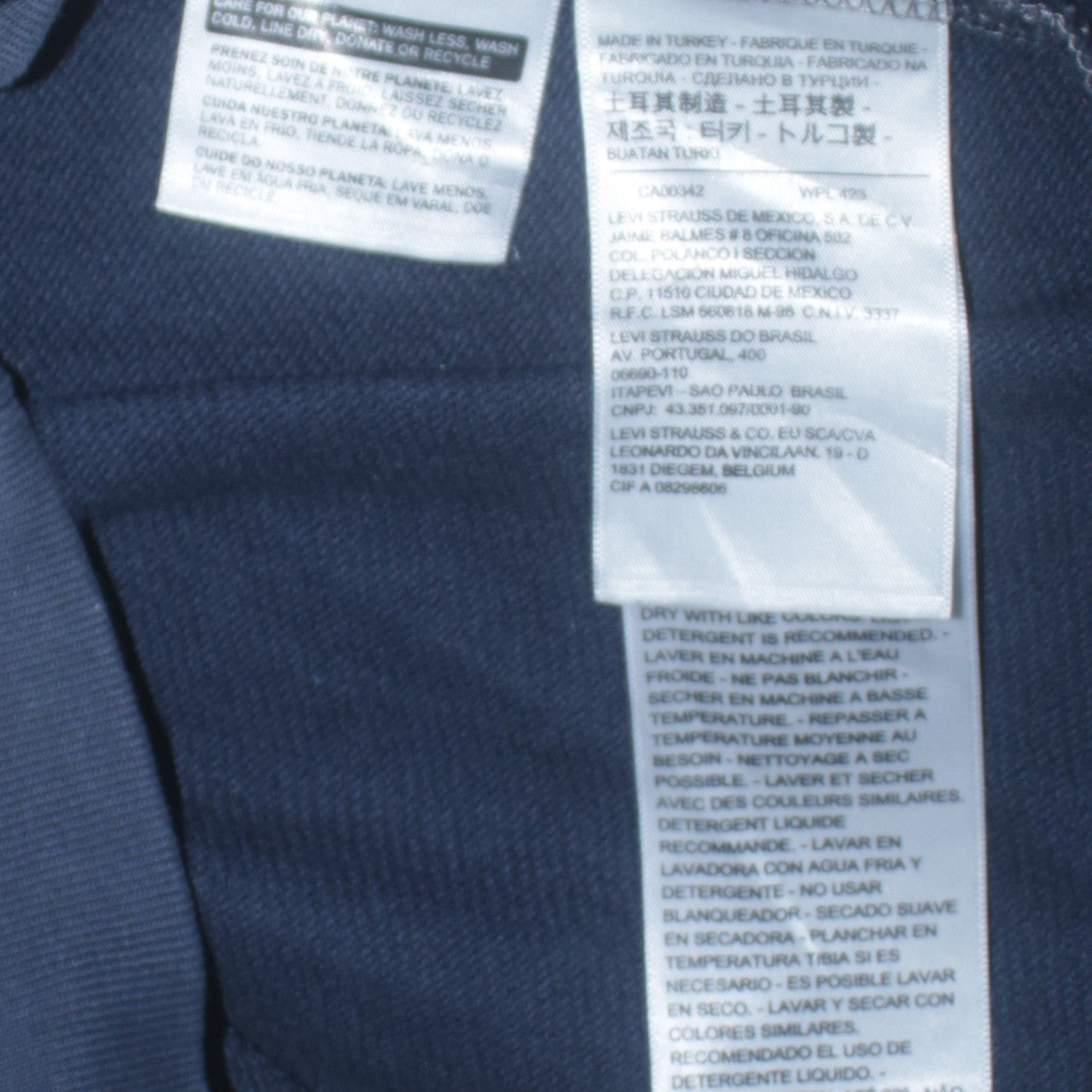 Levi's Men's Blue Pullover Hoodie S Logo Graphic Cotton Blend