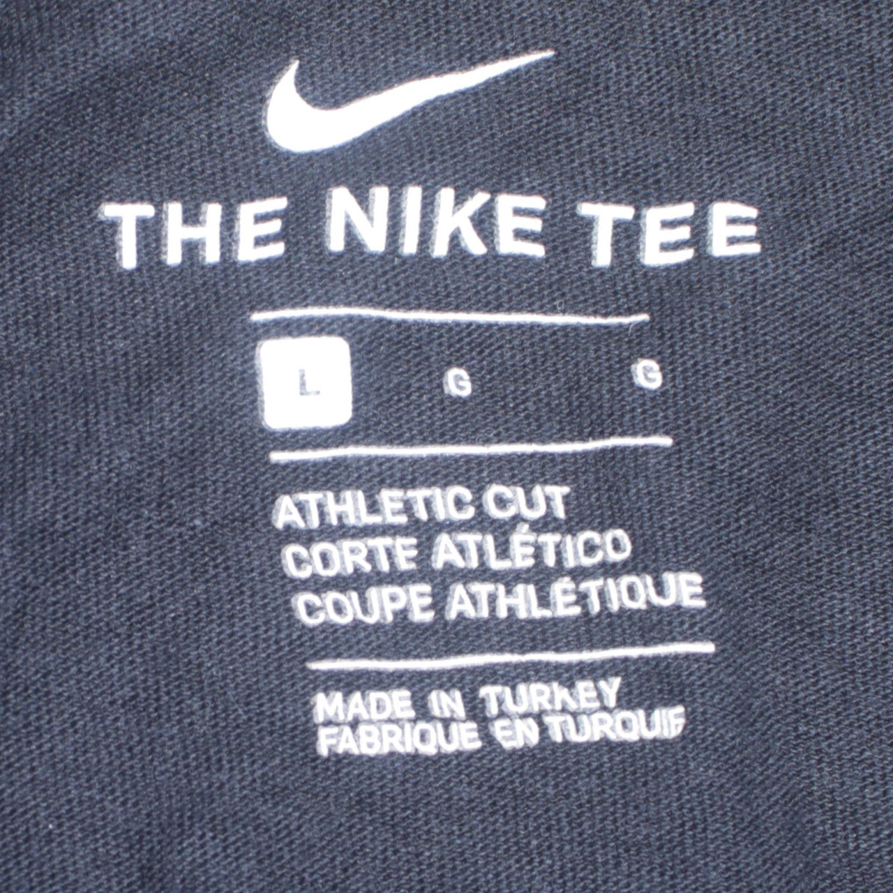Nike Men's Black Large Athletic Fit Graphic Print T-Shirt