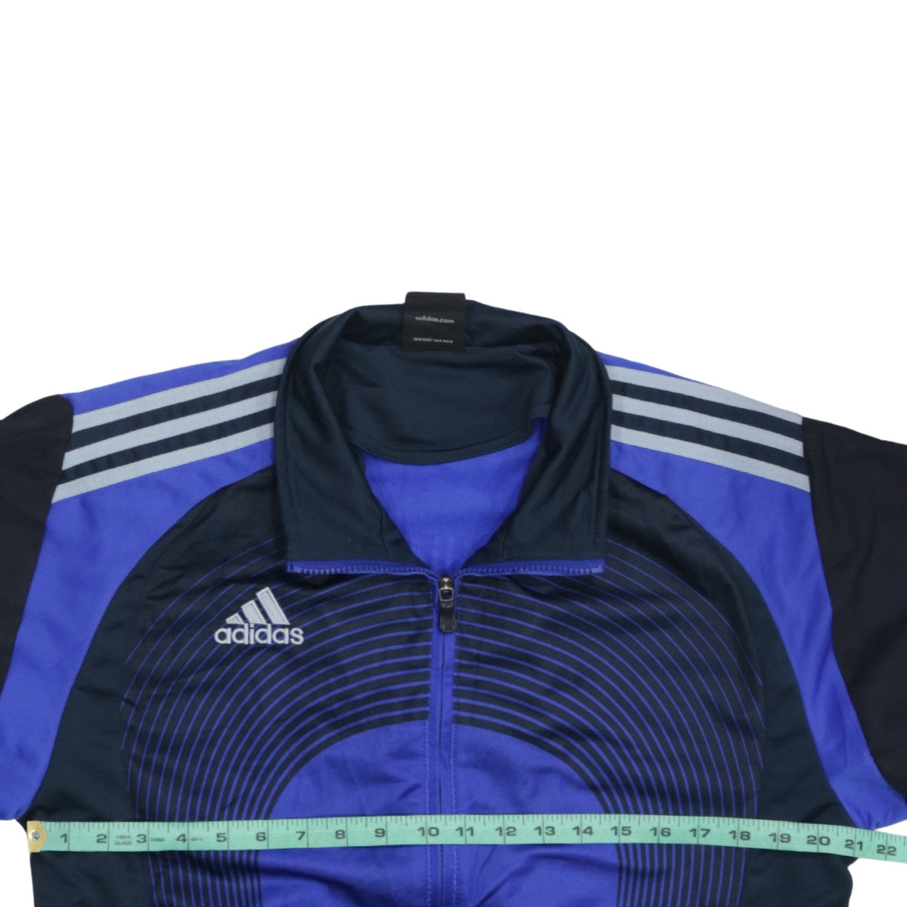 Adidas Men's Blue Full Zip Sports Sweatshirt Jacket L