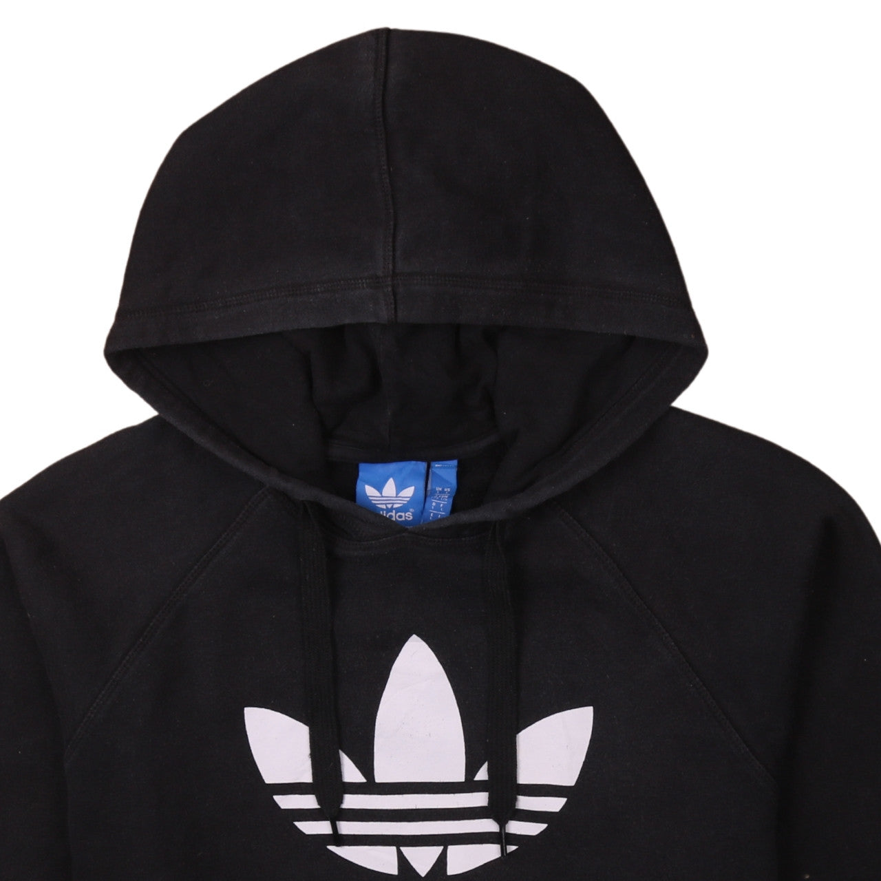 Adidas Men's Black Pullover Hoodie L Sports Logo Fleece Sweatshirt