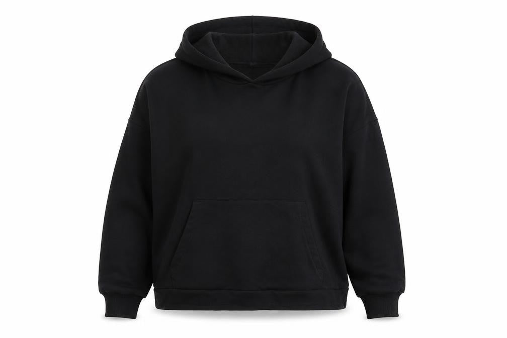 ASOS DESIGN Womens Black Cotton Pullover Hoodie M 40in Chest
