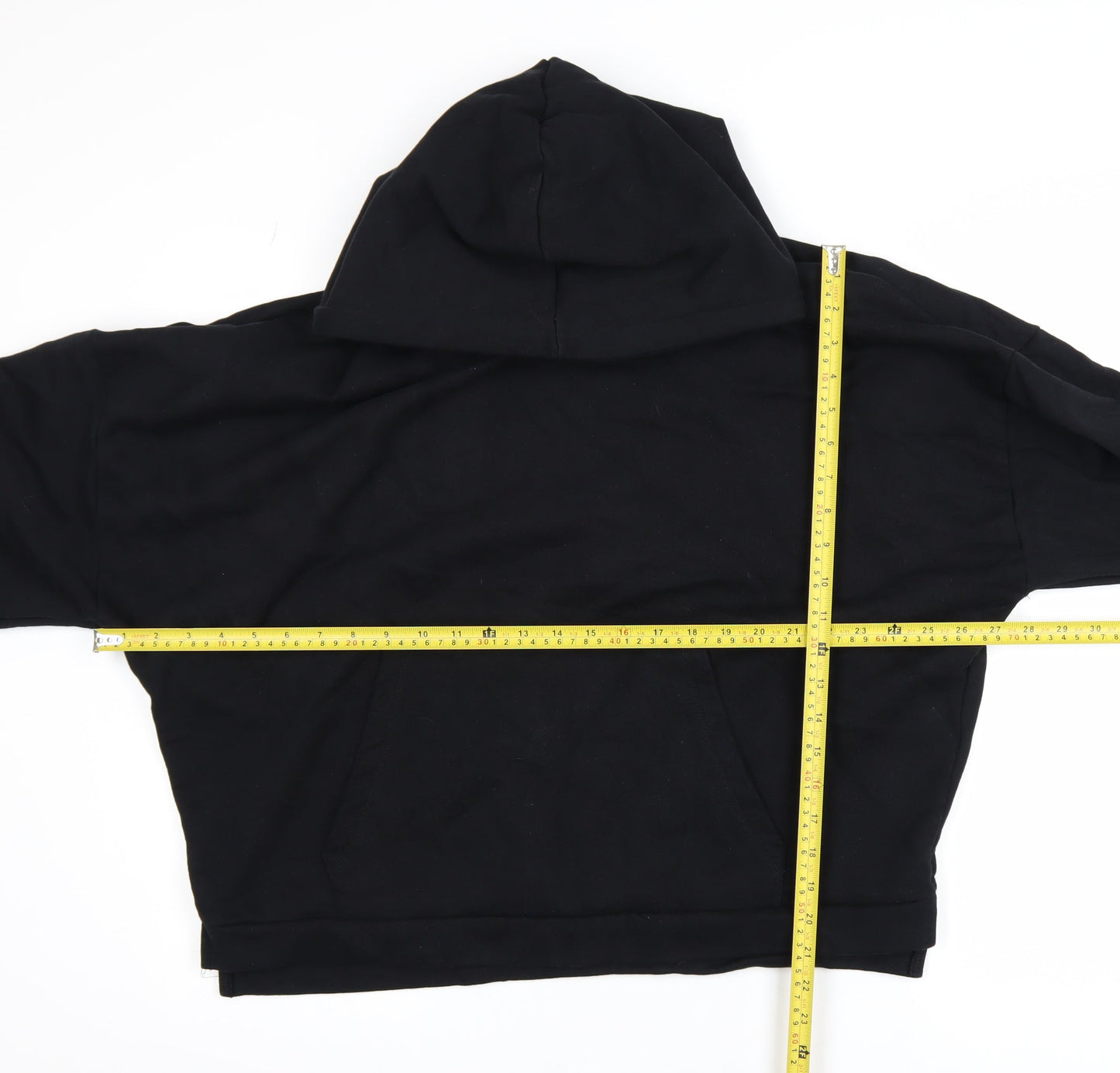 ASOS DESIGN Womens Black Cotton Pullover Hoodie M 40in Chest