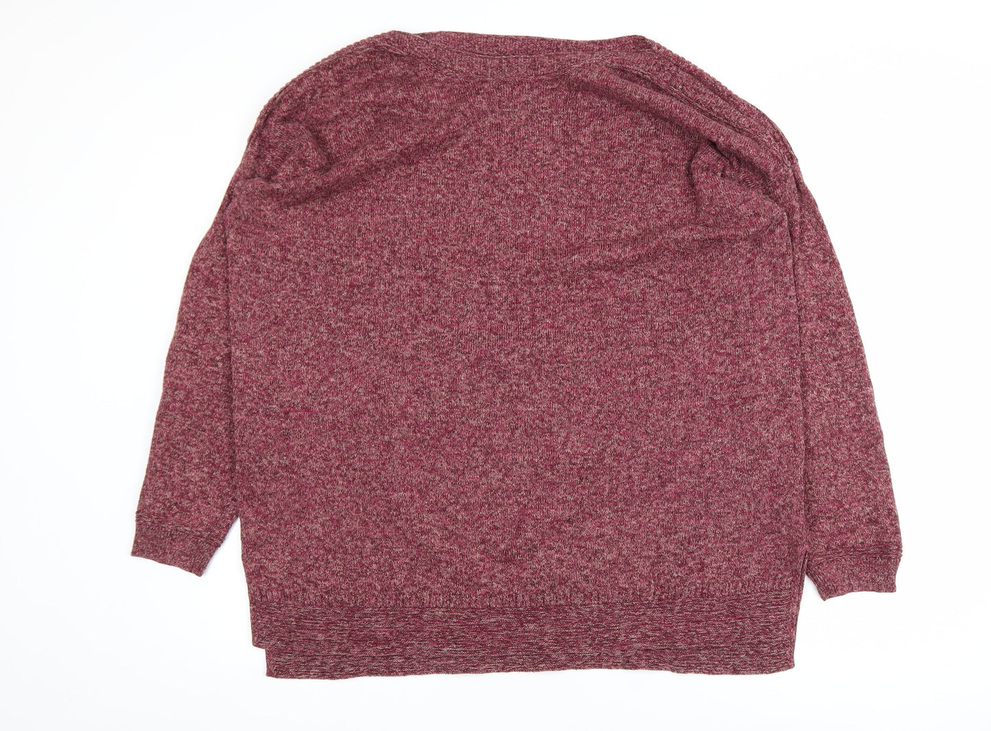 Old Navy Women's Red Knit Long Sleeve Pullover Jumper XL