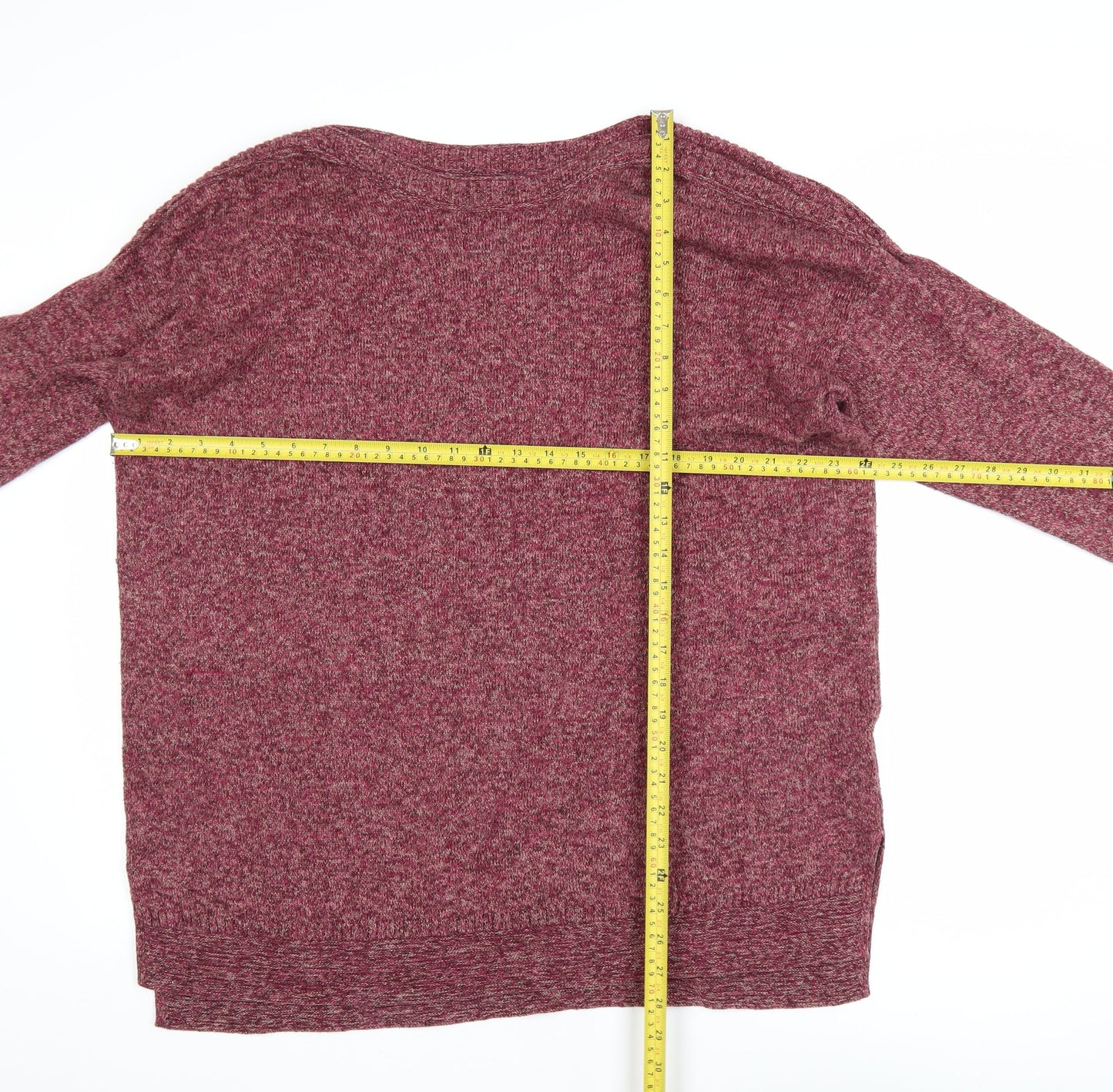Old Navy Women's Red Knit Long Sleeve Pullover Jumper XL