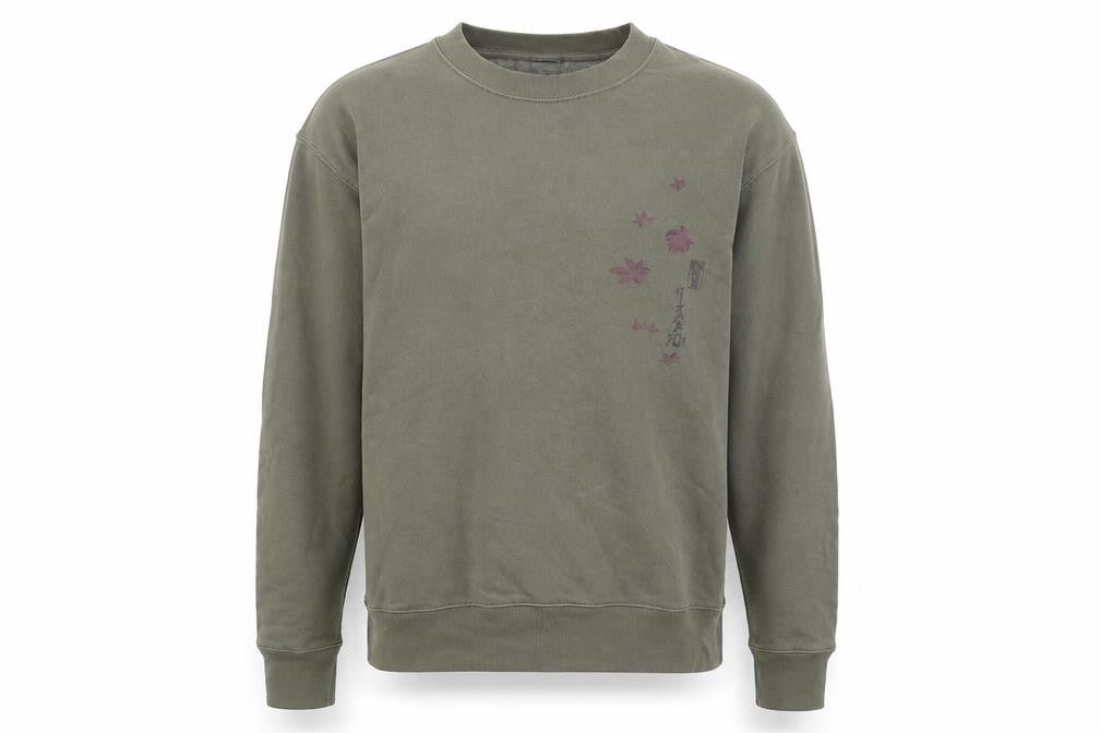 Uniqlo Men’s Green Graphic Art Sweatshirt S Regular Fit