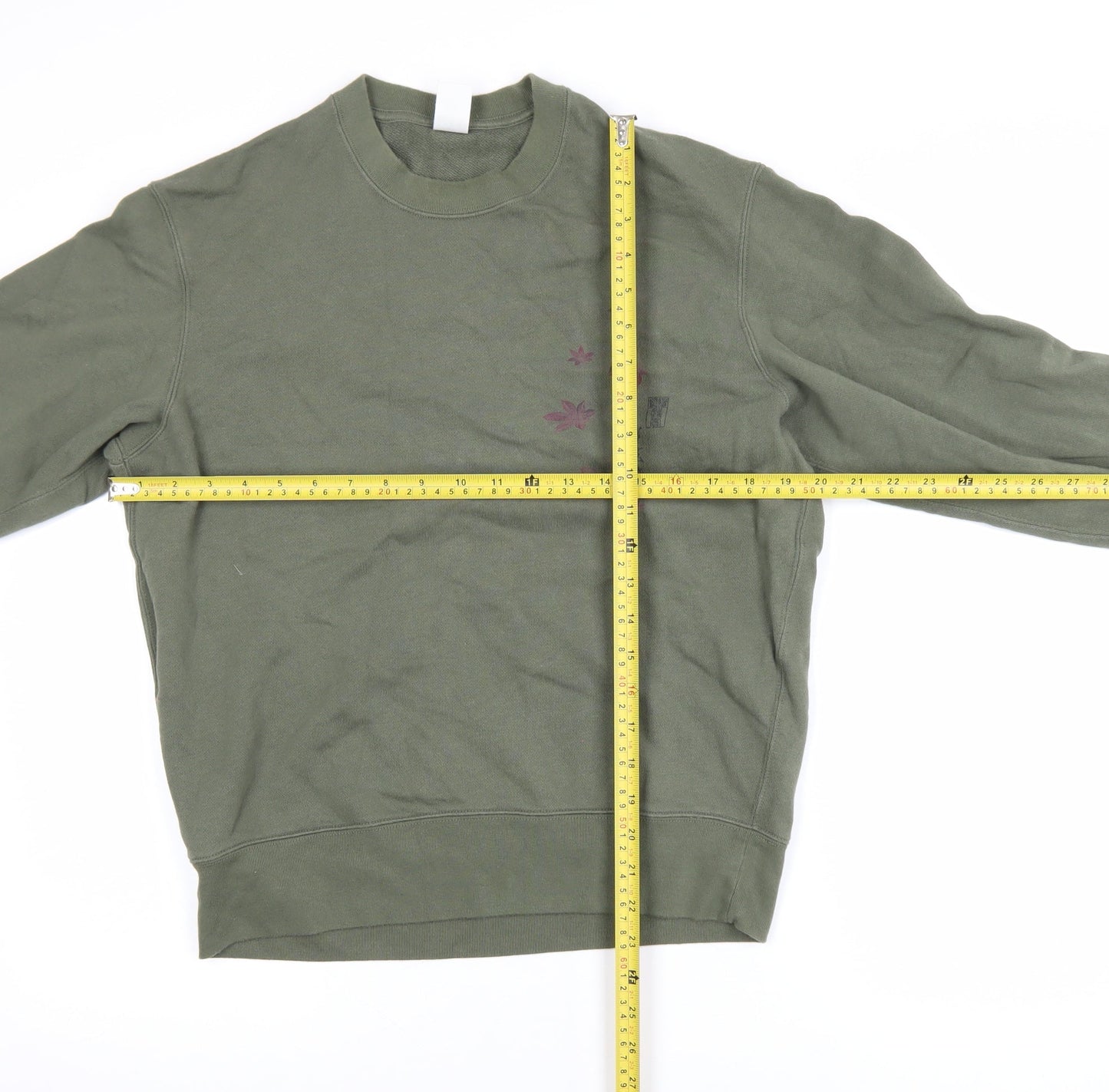 Uniqlo Men’s Green Graphic Art Sweatshirt S Regular Fit