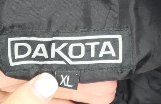Dakota Men’s Black XL Puffer Jacket Nylon Winter Outdoor Full Zip
