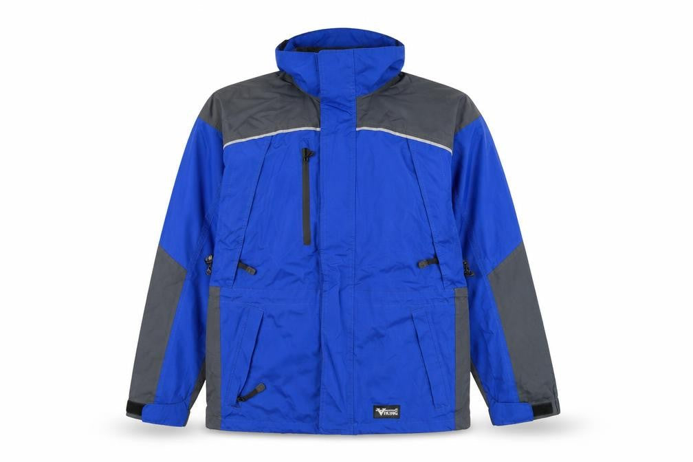 Viking Mens Blue Waterproof Tempest II Rain Coat Jacket M