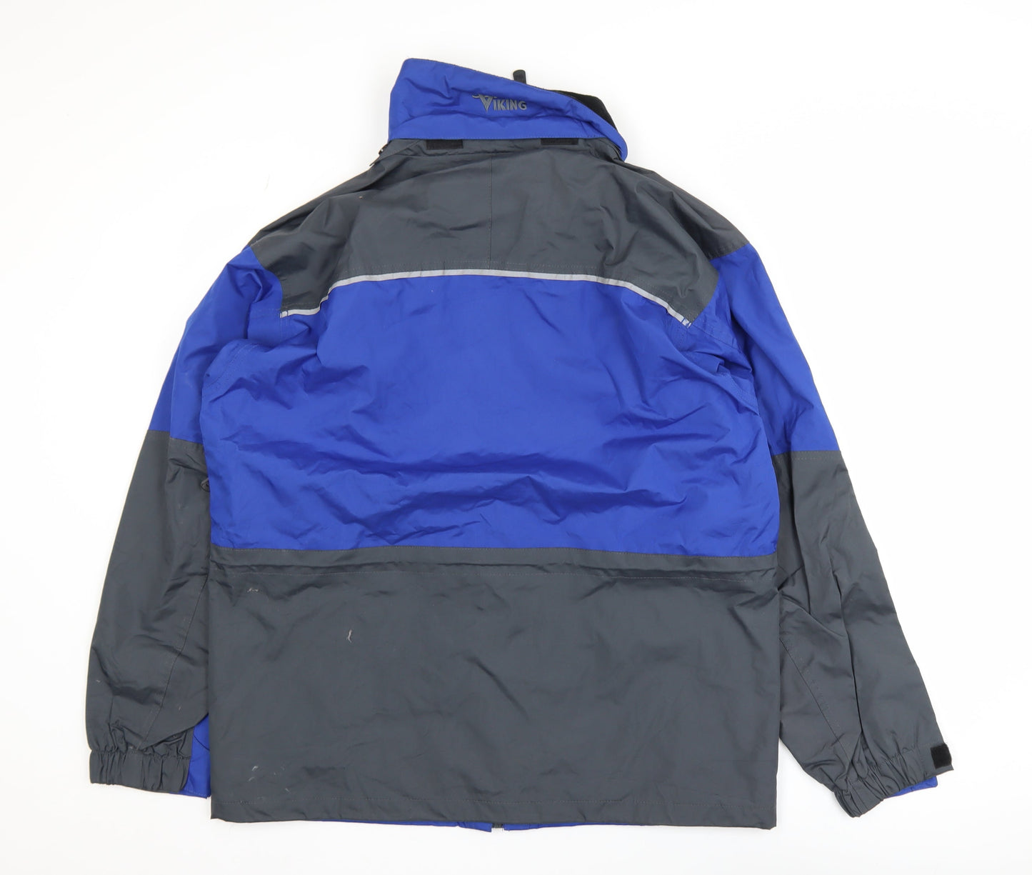 Viking Mens Blue Waterproof Tempest II Rain Coat Jacket M