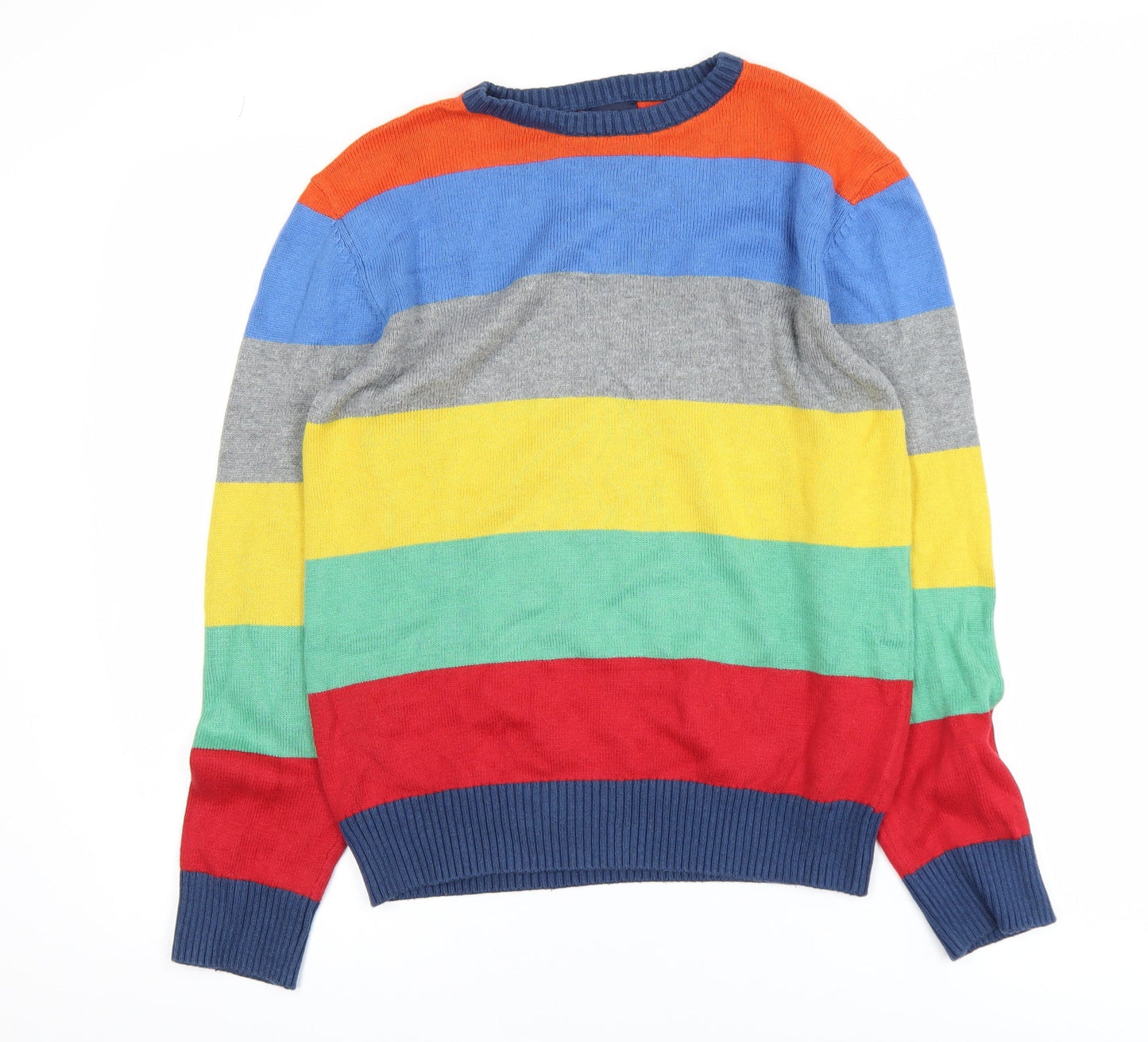 Gap Kids Boys Multicoloured Striped Pullover Sweatshirt XXL (14-16)