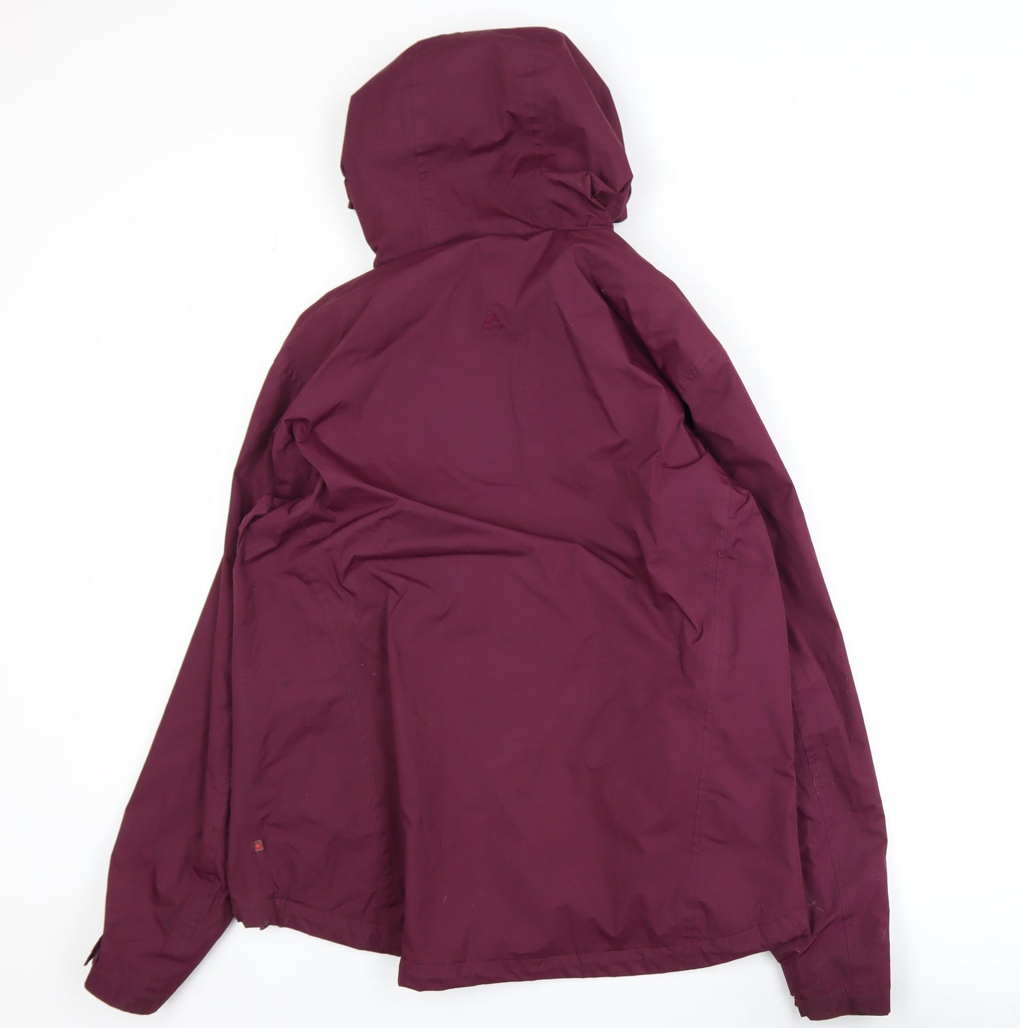 One Valley Women's Burgundy Hooded Waterproof Jacket M/L