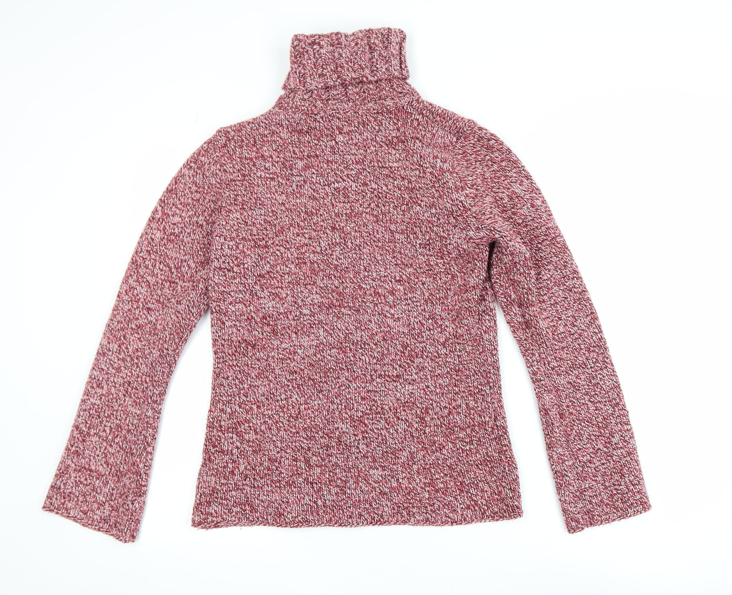 Cherokee Womens Red Roll Neck Chunky Knit Pullover Jumper Size 14