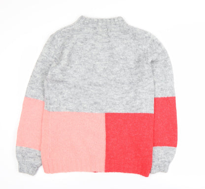 Next Womens Multicoloured Chunky Knit Pullover Jumper XS