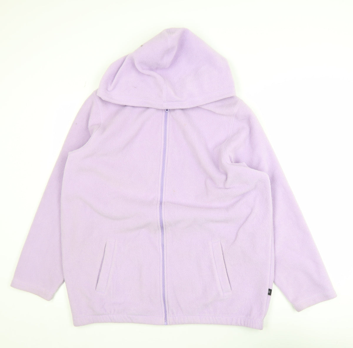 Hawkshead Women's Purple Fleece Hooded Full Zip Jacket Size L