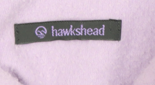 Hawkshead Women's Purple Fleece Hooded Full Zip Jacket Size L