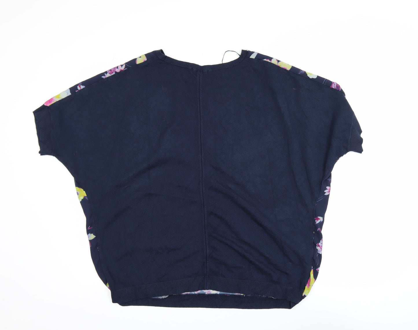 F&F Women's Blue Floral Lightweight Short Sleeve Blouse Size 18