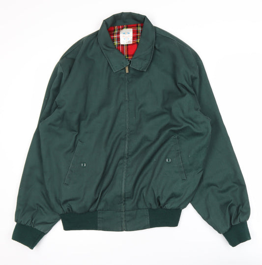 Walker and Hawkes Men's Green Bomber Jacket M Classic Lined