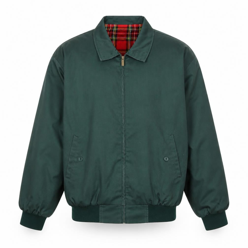 Walker and Hawkes Men's Green Bomber Jacket M Classic Lined