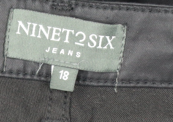 NINET2SIX Womens Black Jegging Style Stretch Jeans Size 18