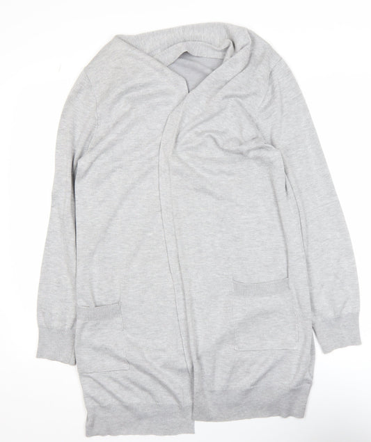 Grace Karin Women's Grey Long Sleeve Open Cardigan Size M