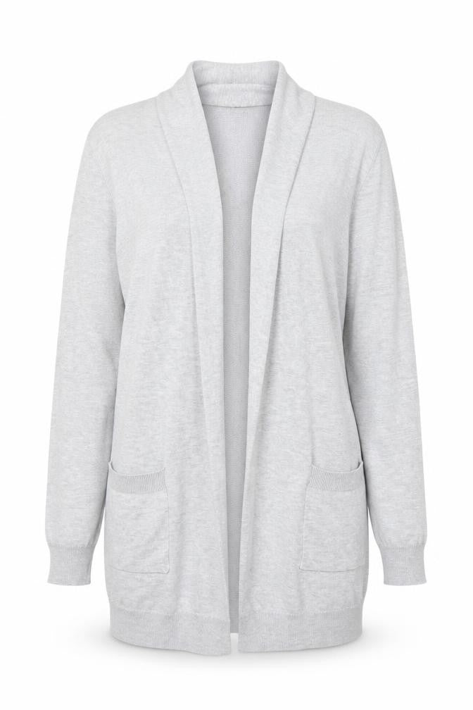 Grace Karin Women's Grey Long Sleeve Open Cardigan Size M