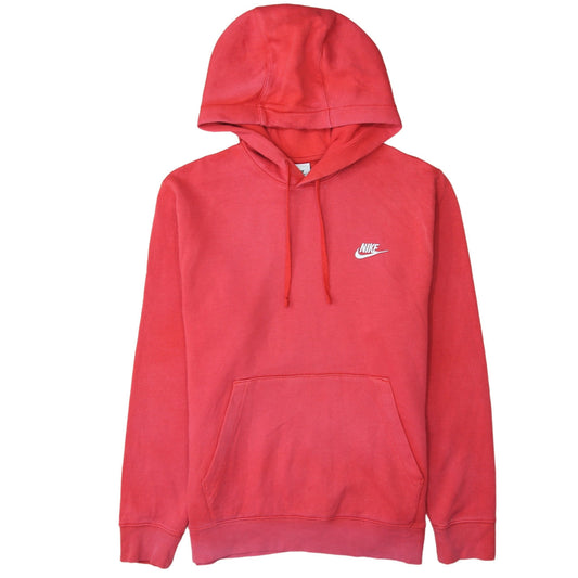 Nike Mens Red Pullover Hoodie Size S Fleece Sportswear