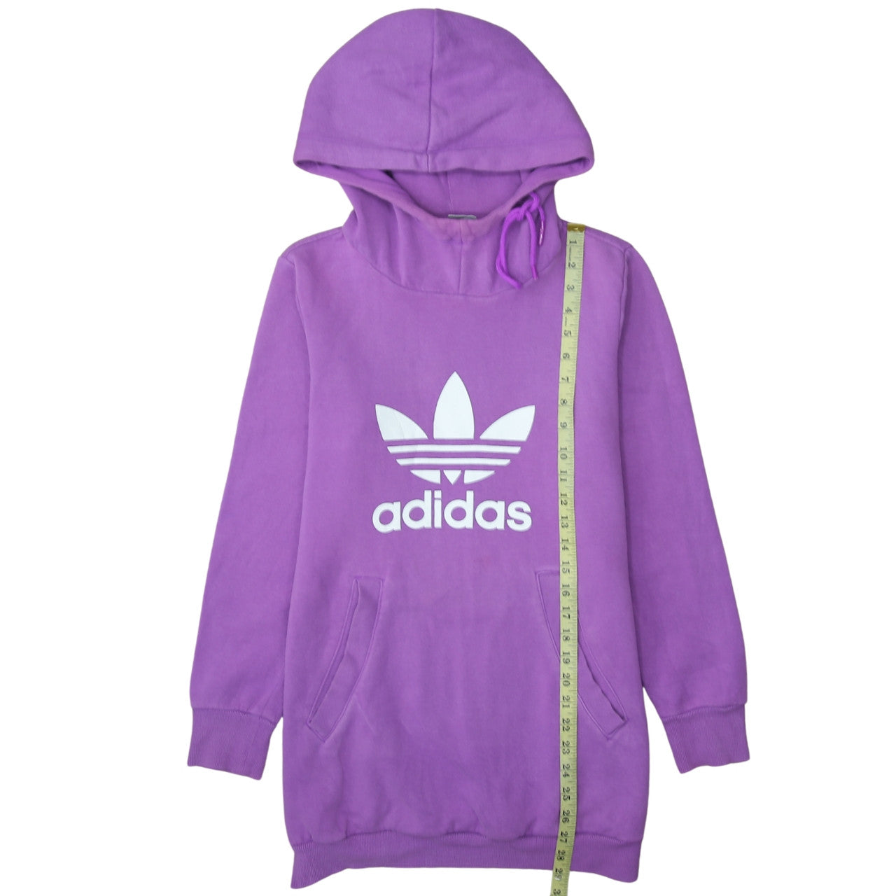 Adidas Womens Purple Pullover Hoodie Sweatshirt Size M Relaxed Fit