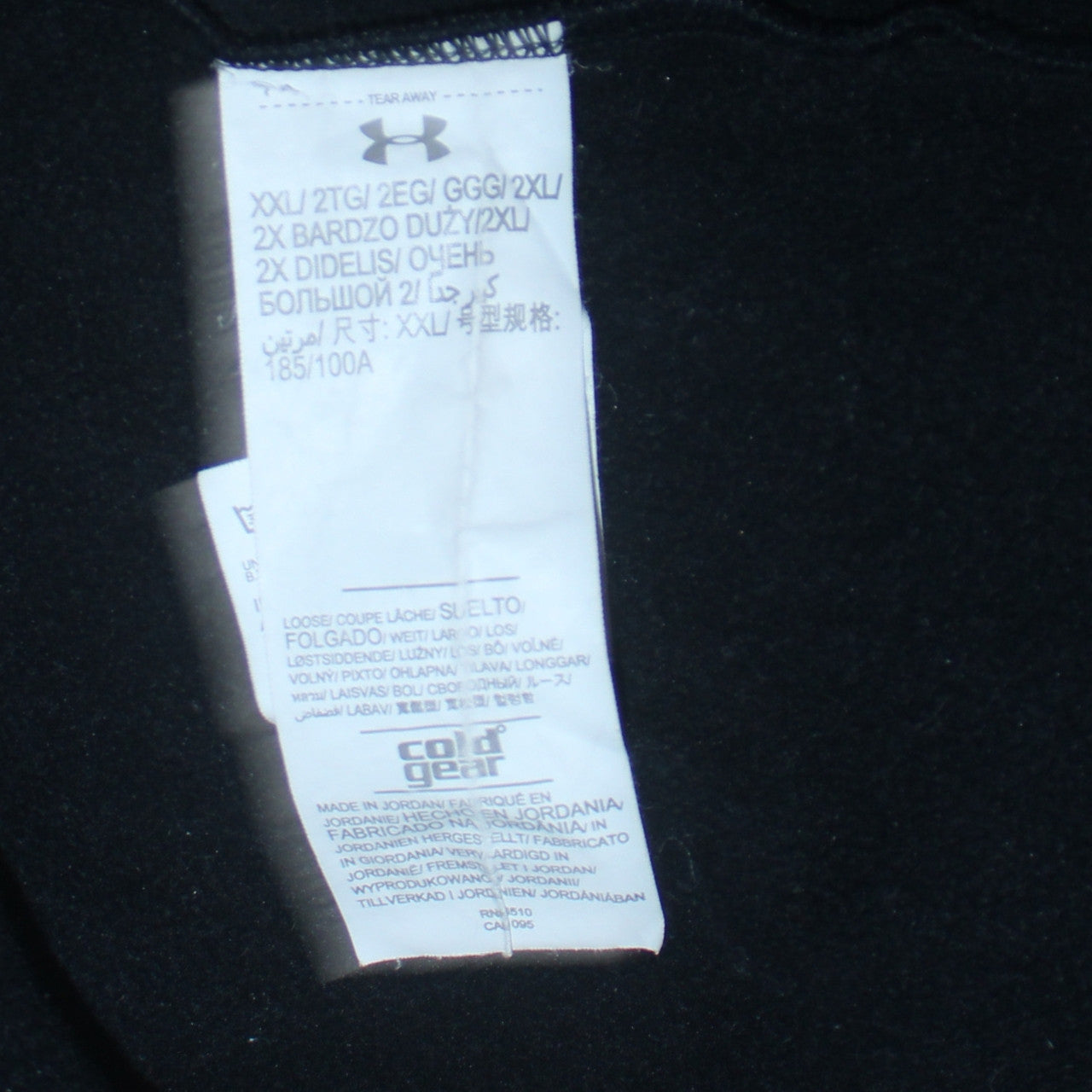 Under Armour Mens Grey & Navy 1/4 Zip Pullover Sweatshirt 2XL