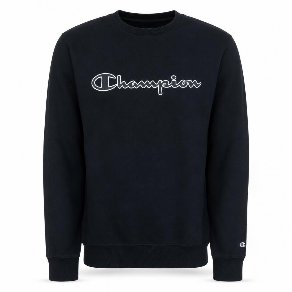 Champion Men's Black Small Crew Neck Pullover Sweatshirt