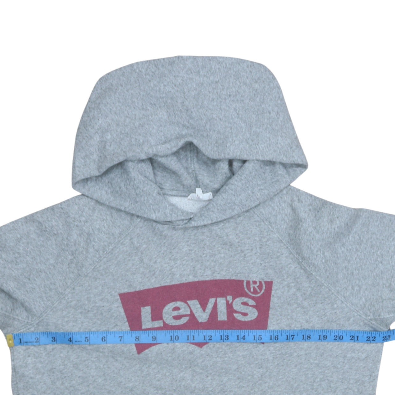 Levi's Men's Grey Pullover Hoodie Small Logo Fleece Sweatshirt