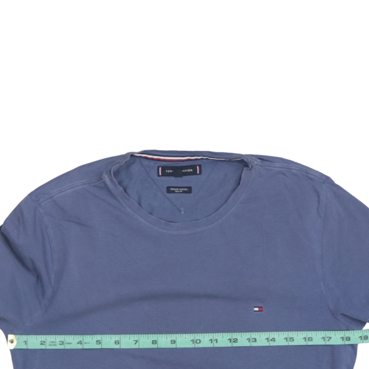 Tommy Hilfiger Men's Blue Slim Fit Organic Cotton T-Shirt M