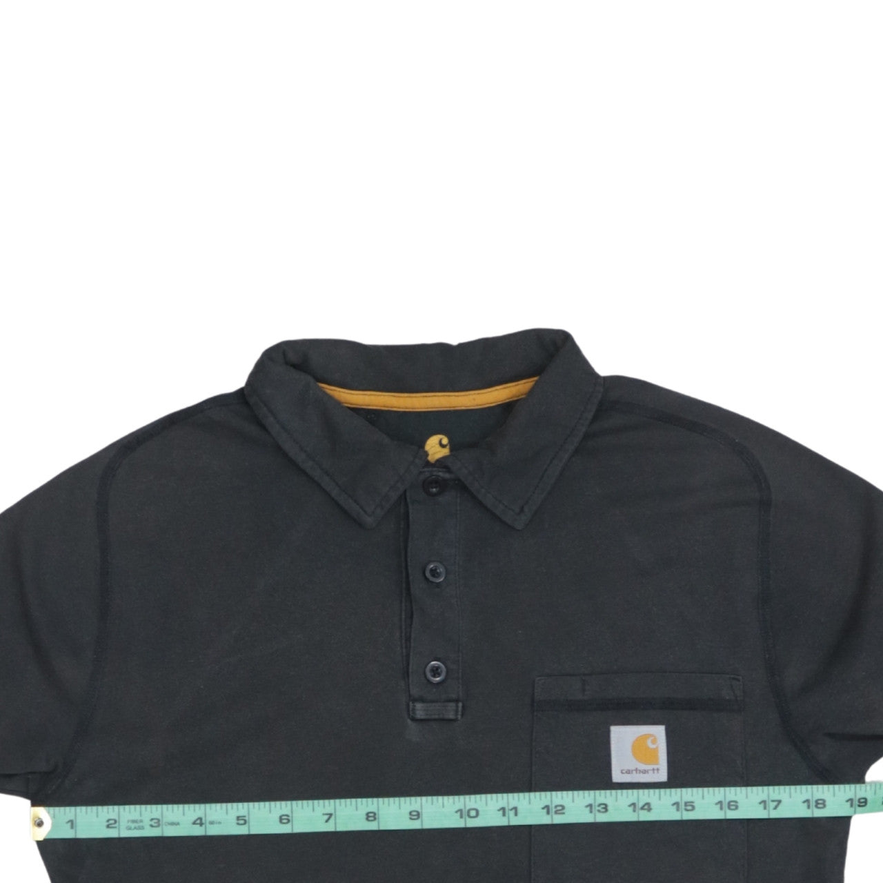 Carhartt Men's Black Small Relaxed Fit Cotton Polo Shirt