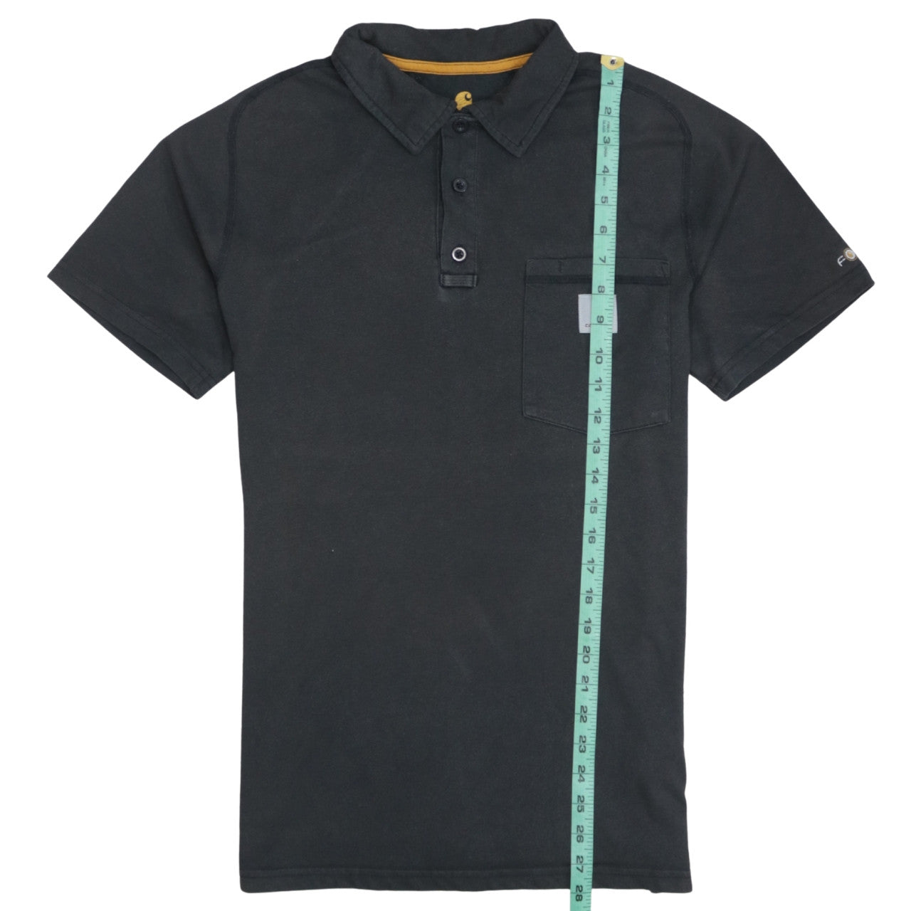 Carhartt Men's Black Small Relaxed Fit Cotton Polo Shirt