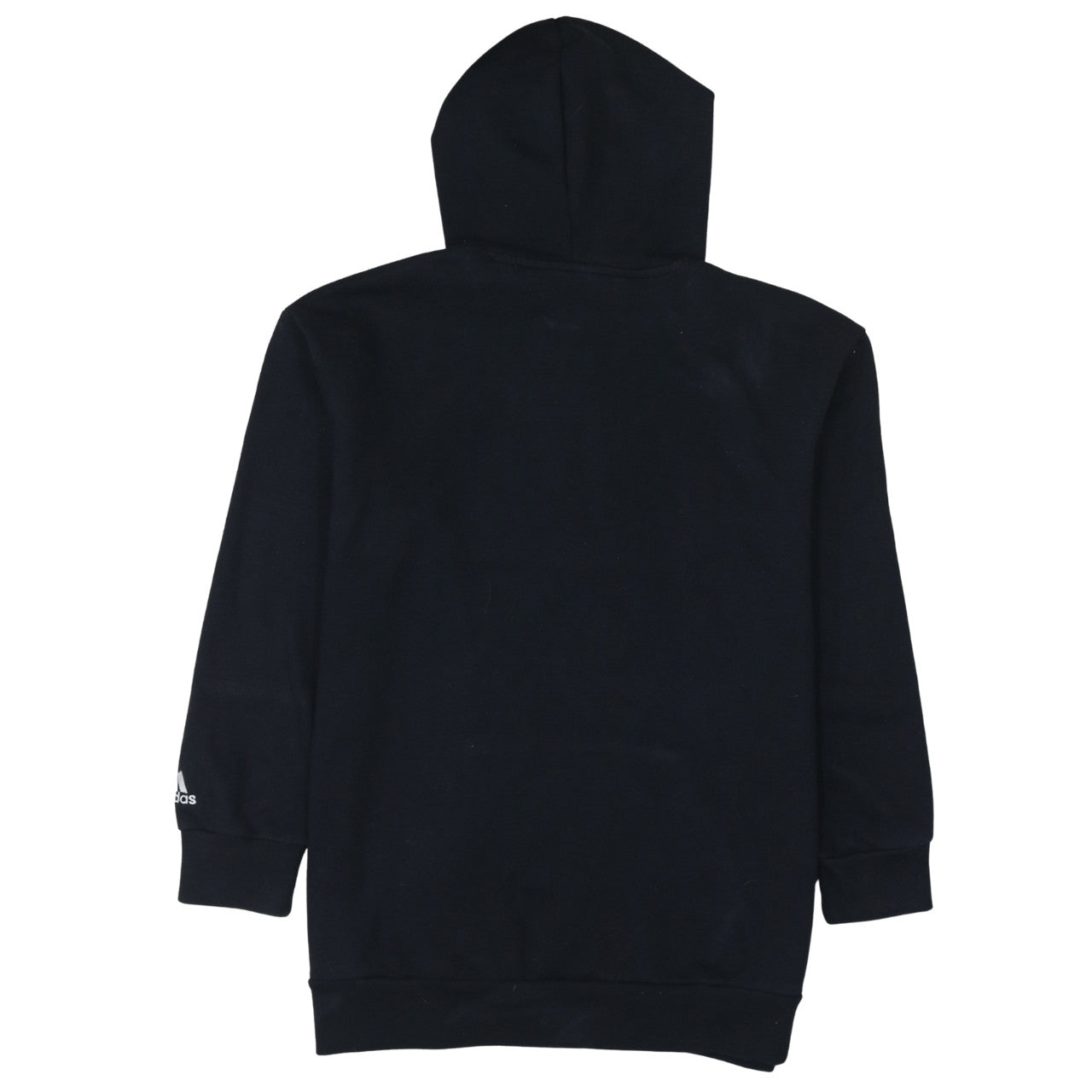 Adidas Womens Black Pullover Hoodie Size 12-14 Logo Sweatshirt