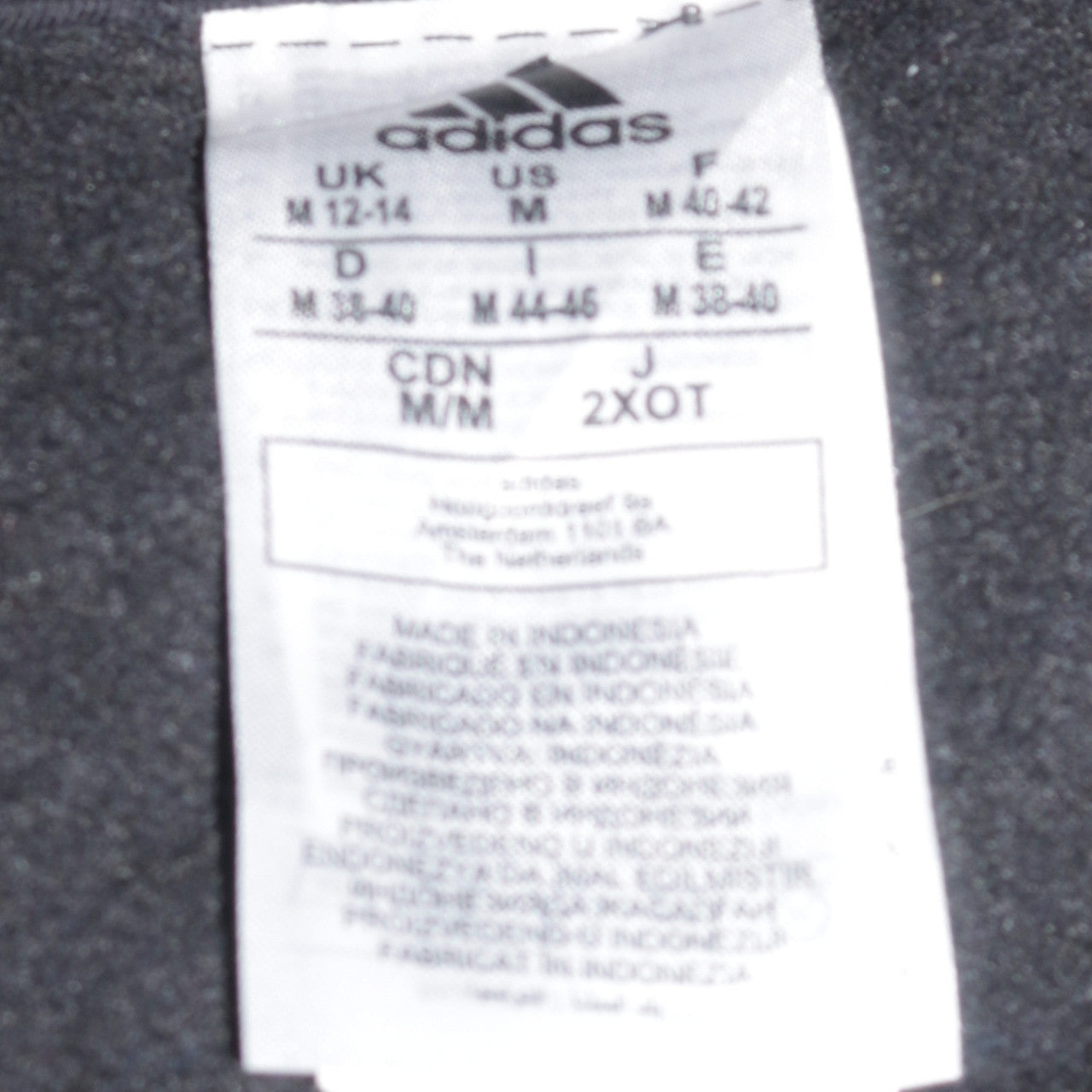 Adidas Womens Black Pullover Hoodie Size 12-14 Logo Sweatshirt