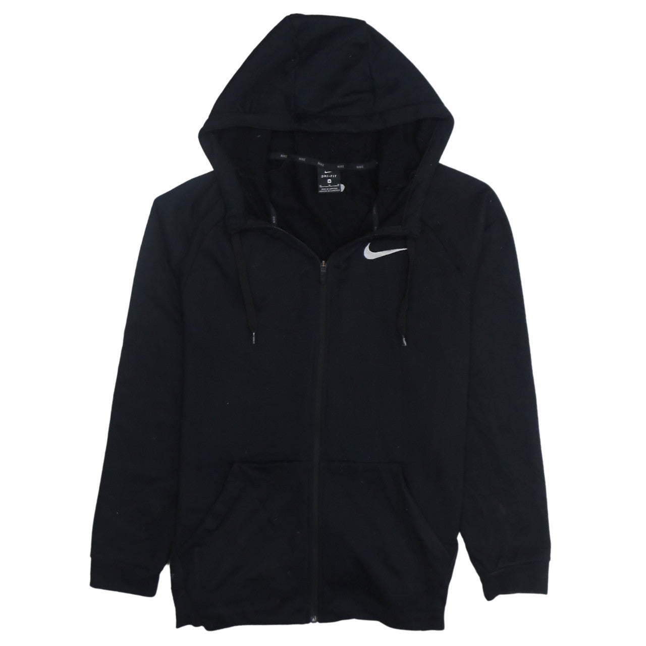 Nike Men's Black Dri-FIT Full Zip Hoodie Size M Lightweight Sportswear