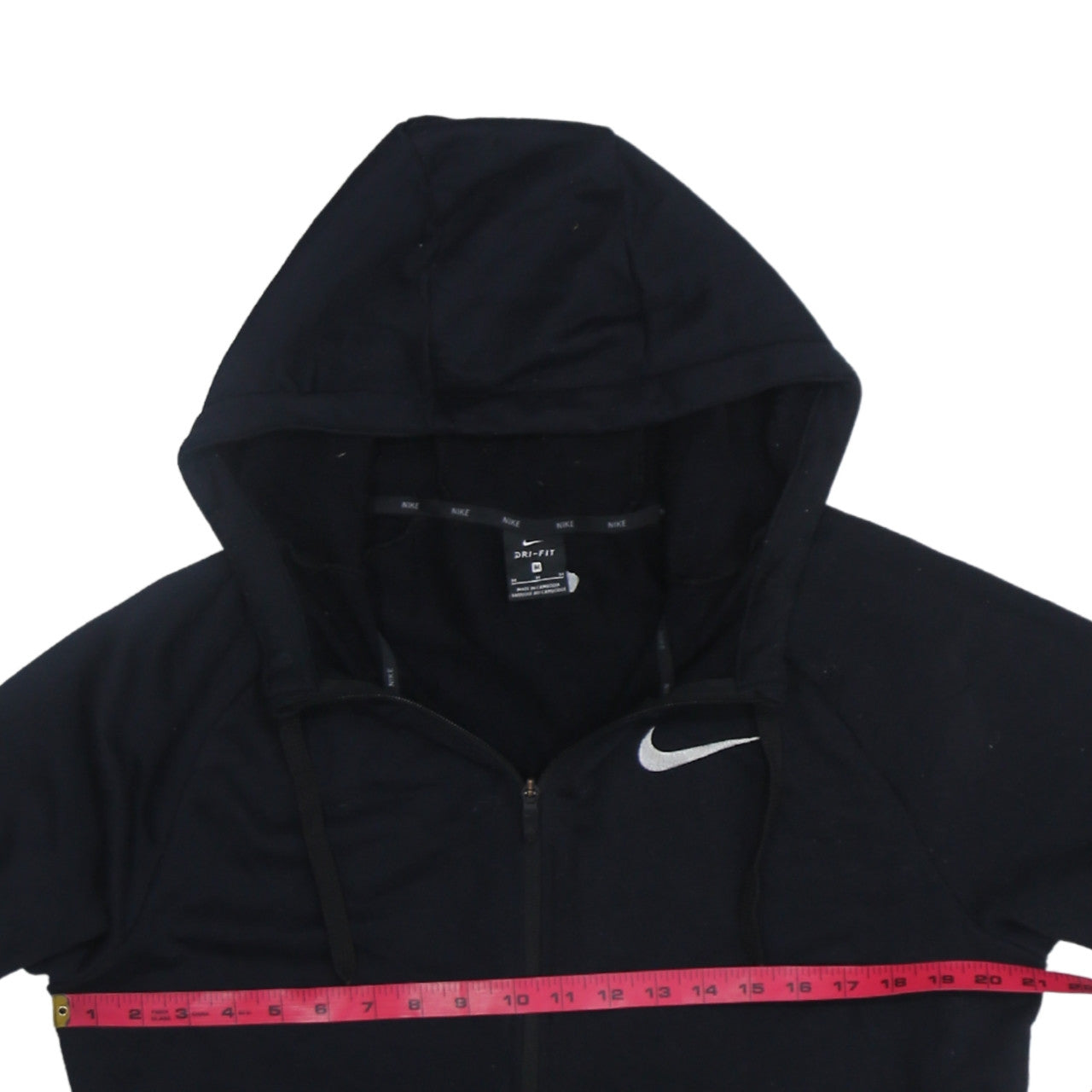 Nike Men's Black Dri-FIT Full Zip Hoodie Size M Lightweight Sportswear