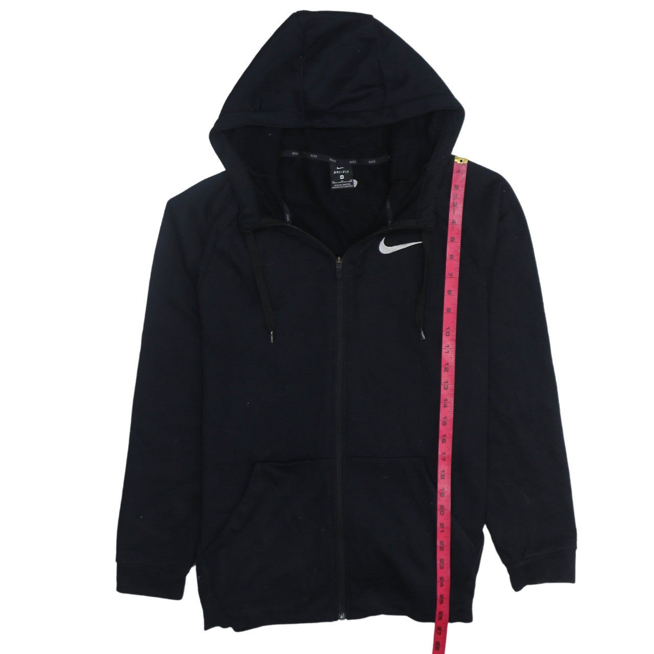 Nike Men's Black Dri-FIT Full Zip Hoodie Size M Lightweight Sportswear