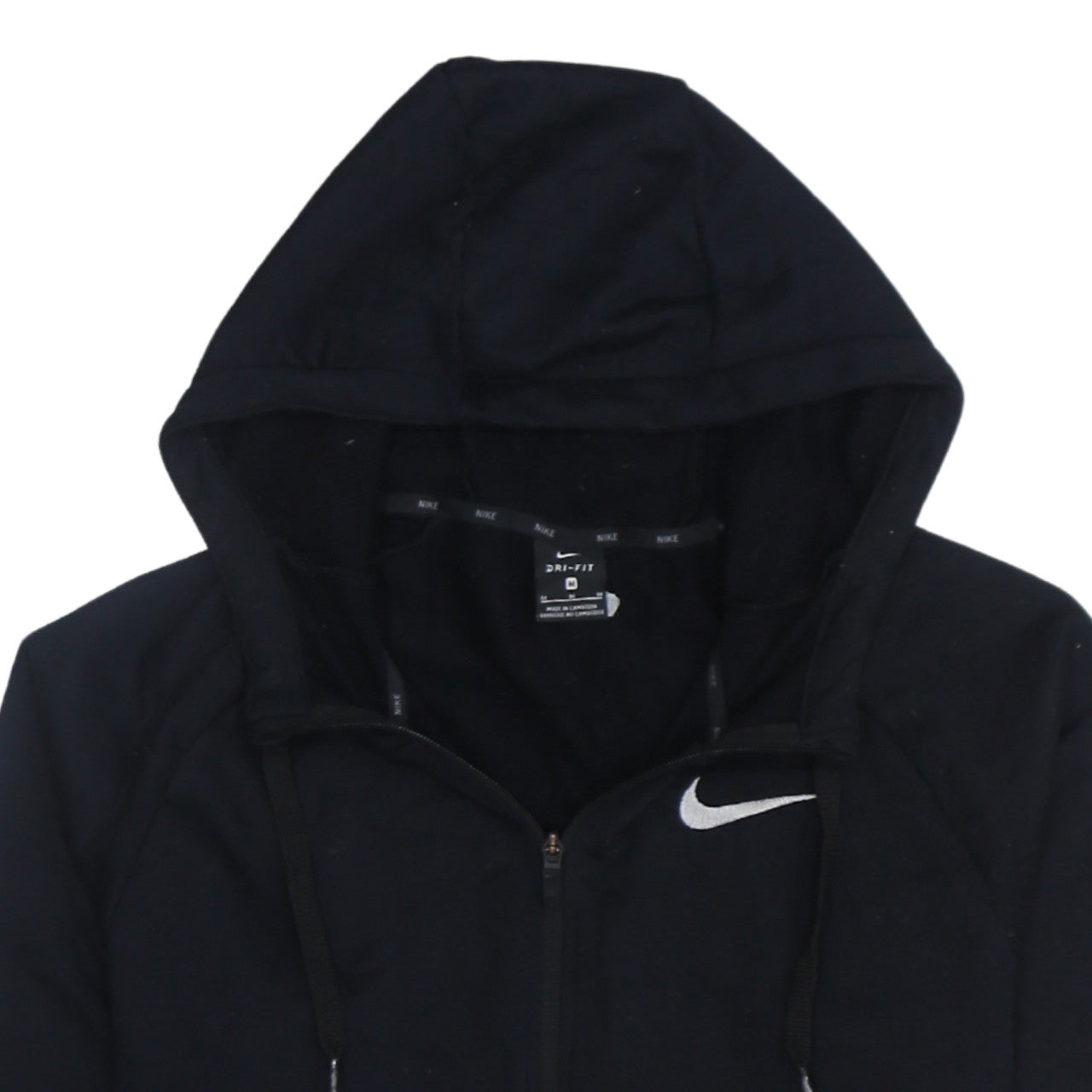 Nike Men's Black Dri-FIT Full Zip Hoodie Size M Lightweight Sportswear
