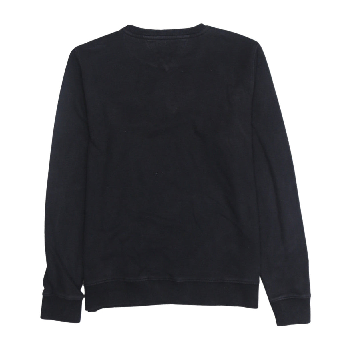 Tommy Hilfiger Boys Black Logo Crew Neck Sweatshirt Size 16 Years
