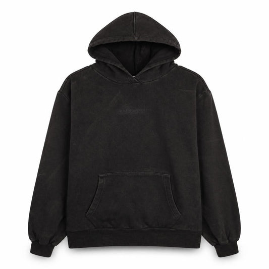 Adidas Womens Black Pullover Hoodie UK 8 Relaxed Fit Cotton Blend