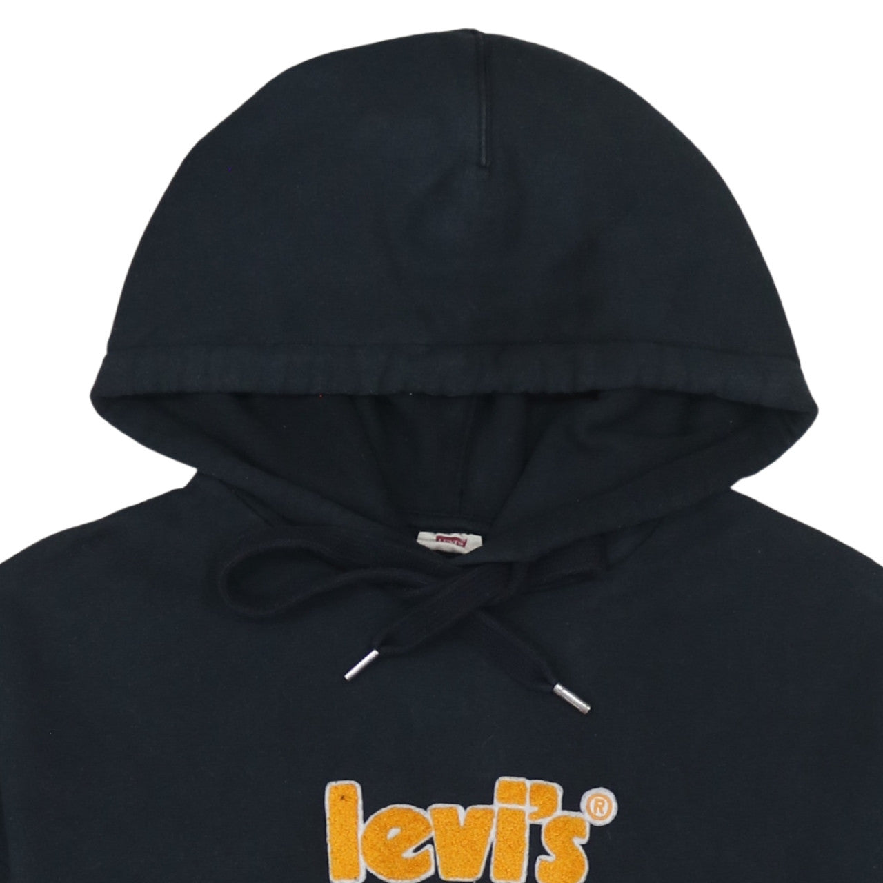 Levi's Men's Black Pullover Hoodie S Embroidered Logo Fleece