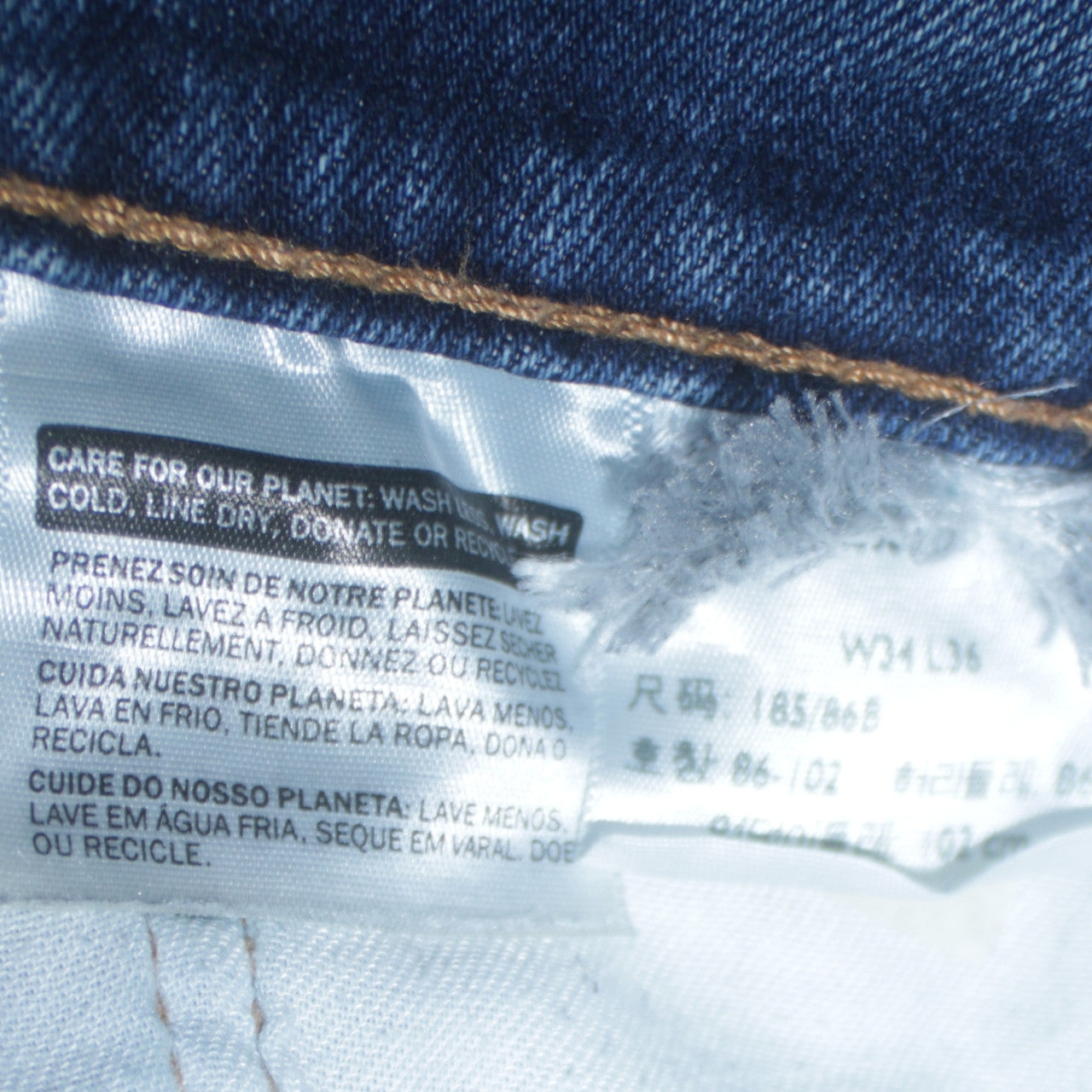 Levi’s 505 Men’s Blue Regular Fit Straight Denim Jeans W34 L36