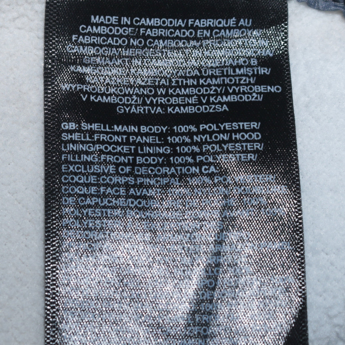 The North Face Boys Grey Hooded Full Zip Puffer Jacket 18-20 Years