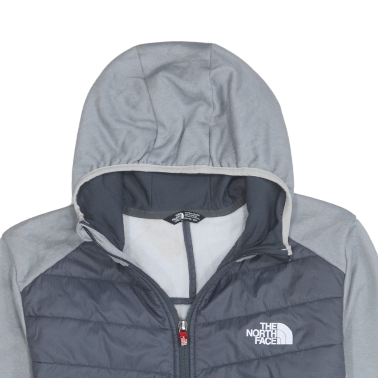 The North Face Boys Grey Hooded Full Zip Puffer Jacket 18-20 Years