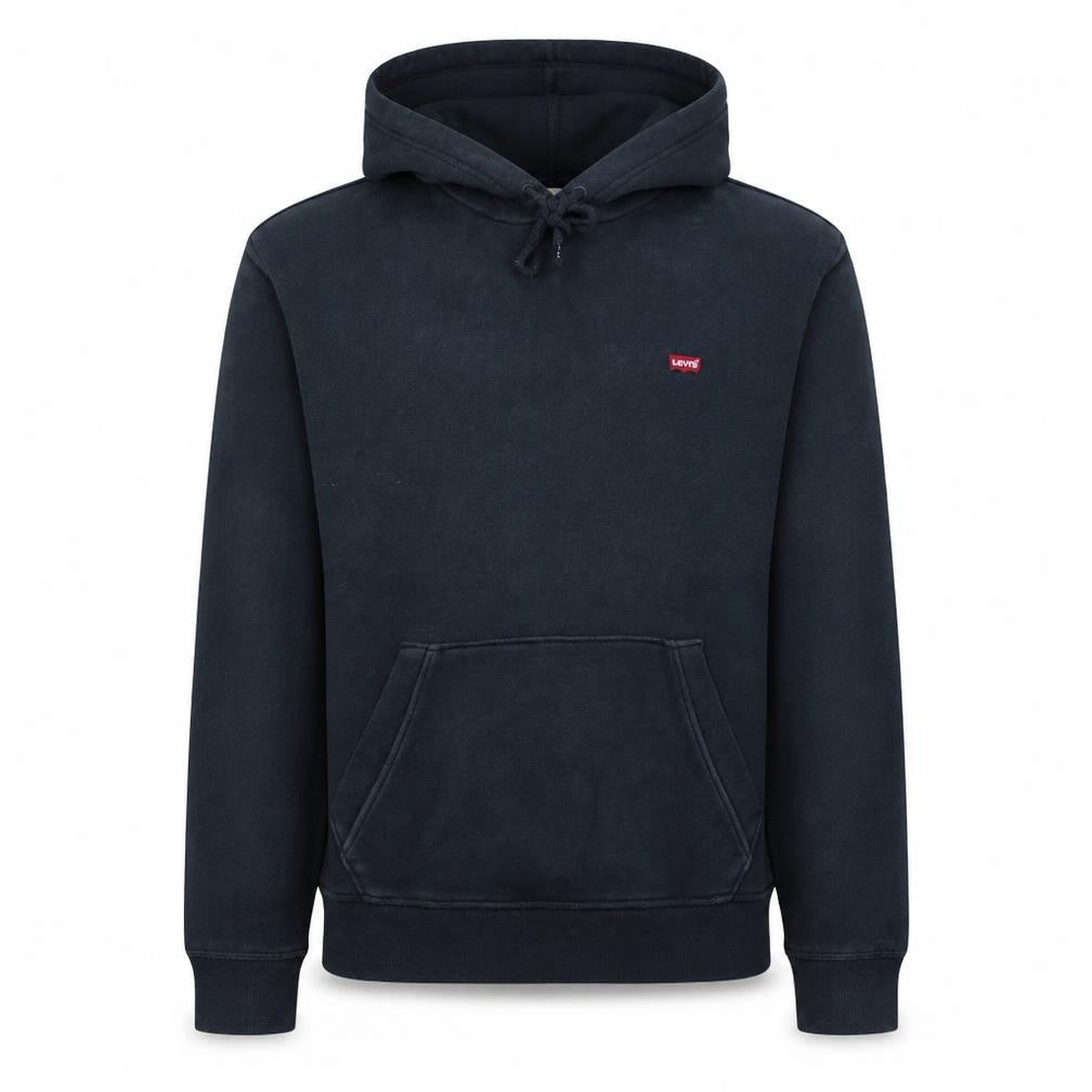 Levi's Men's Black Pullover Hoodie M Regular Fit Fleece Sweatshirt