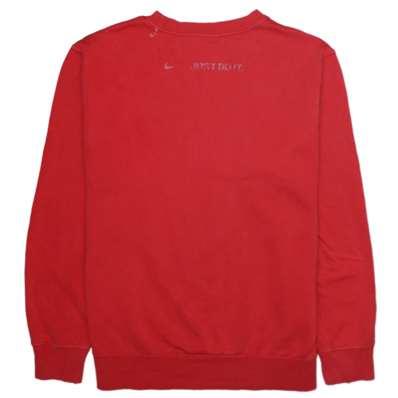 Nike Men's Red Crew Neck Pullover Sweatshirt Size S
