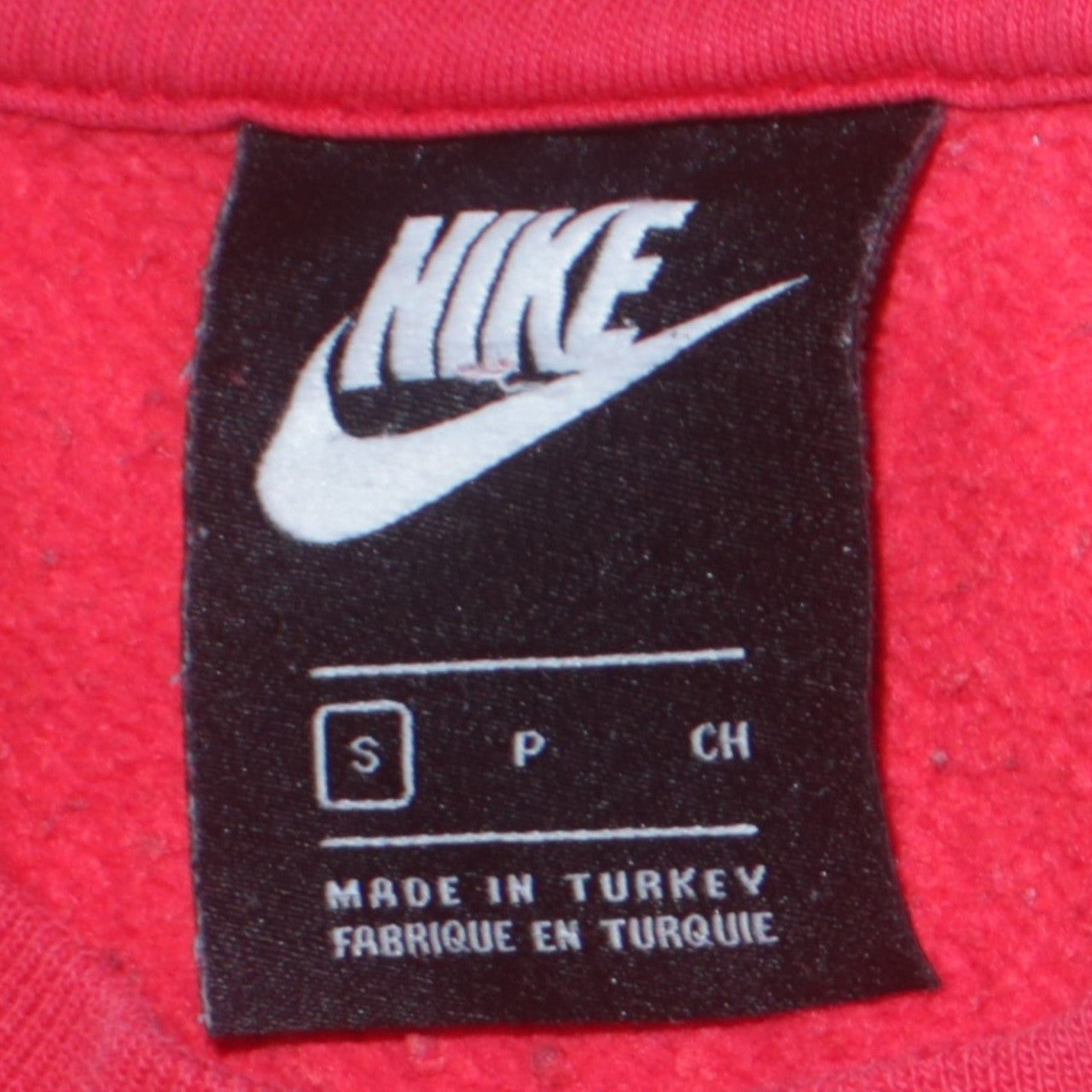 Nike Men's Red Crew Neck Pullover Sweatshirt Size S