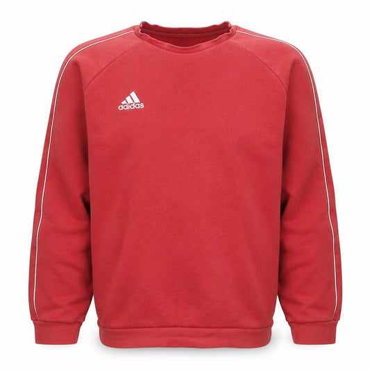 Adidas Men's Red XL Pullover Crew Neck Fleece Sweatshirt