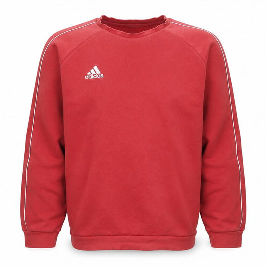 Adidas Men's Red XL Pullover Crew Neck Fleece Sweatshirt